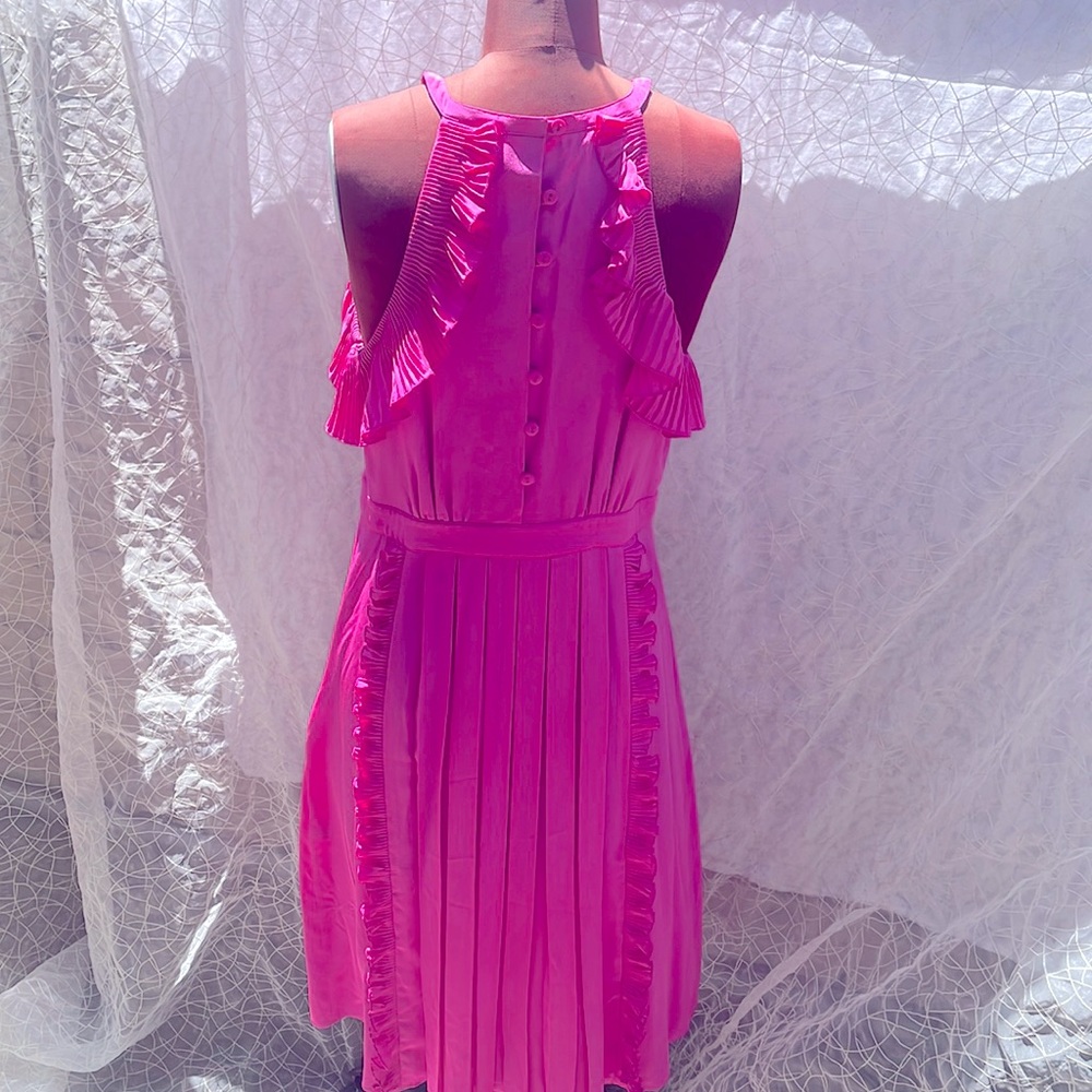 Pink Tibi Silk sleeveless dress